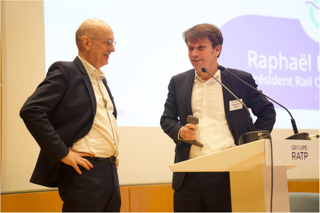 Passage de témoin entre SNCF Réseau et RATP à la Présidence du Rail Open Lab